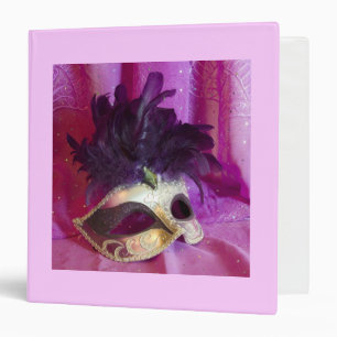 Purple Masquerade Mask Binder