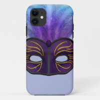 Purple Masquerade Mask Carnival Party Art
