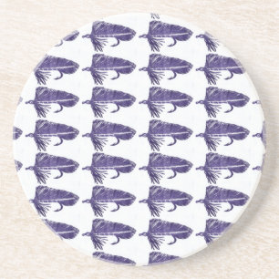 "Purple Matuka" Streamer Fly Pattern Coaster. Coaster