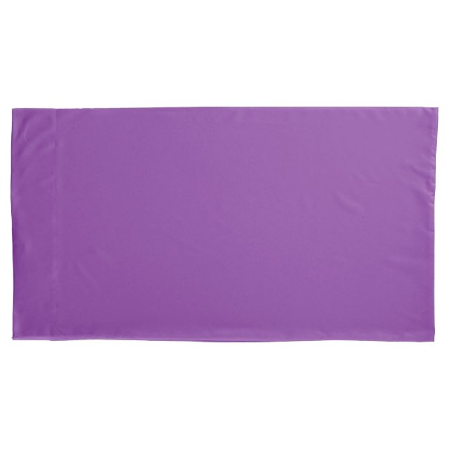 Purple Mauve colour Easily Customize This Pillowcase (Front-Left)