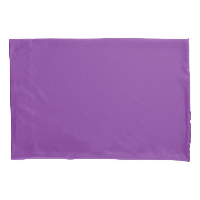 Purple Mauve colour Easily Customize This Pillowcase (Front-Left)