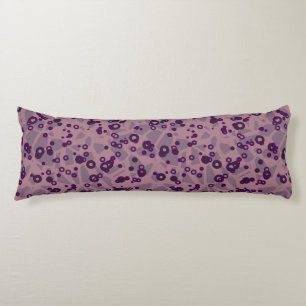 purple mauve geometric body pillow