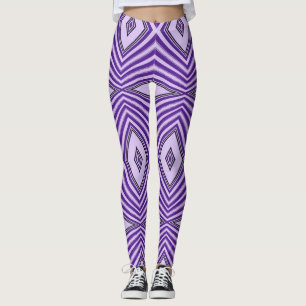 Purple Maze Leggings