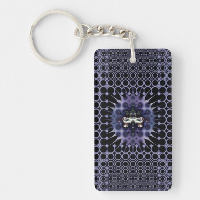 Purple Meditation Keychain (Front)