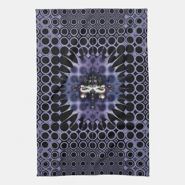 Purple Meditation Kitchen Towel (Vertical)