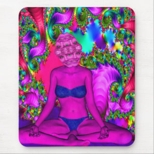 Purple Meditation Mouse Pad