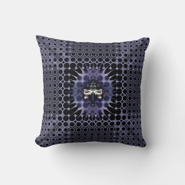Purple Meditation Throw Pillow (Front)