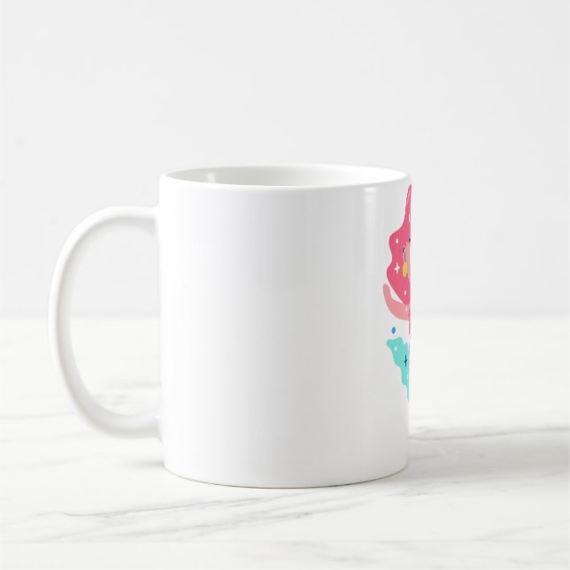 Purple mermaid coffee mug (Left)