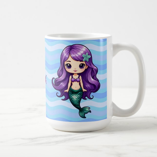 Purple Mermaid Coffee Mug (Right)