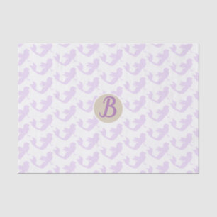 Purple Mermaid Custom Personalized Monogram Party Tissue Paper