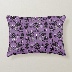 Purple Mermaid Fantasy Accent Pillow