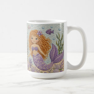 Purple Mermaid Quilt Coffee Mug