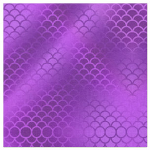 Purple mermaid scales fabric