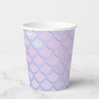 Purple Mermaid Scales Party  Paper Cups