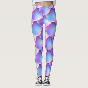 purple mermaid tail leggings