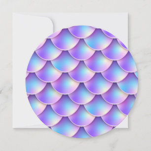 purple mermaid tail save the date