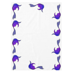 Purple Mermaid Tail Tablecloth