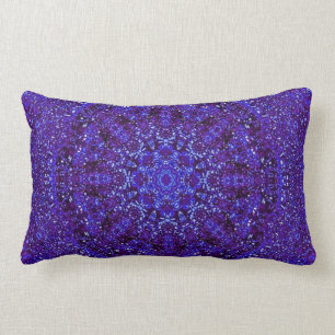 Purple Metallic Lumbar Pillow