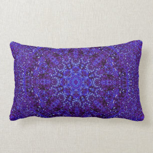 Purple Metallic Lumbar Pillow