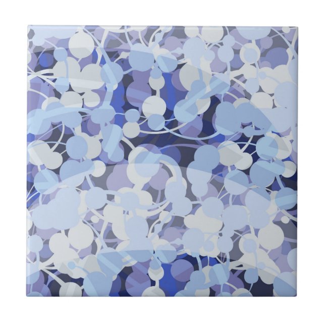 Purple Microbe Pattern Tile (Front)