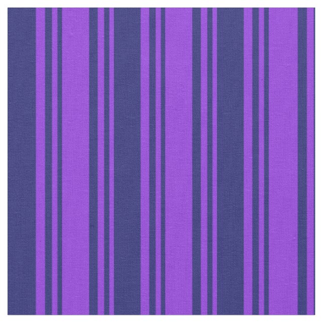 Purple & Midnight Blue Coloured Pattern Fabric (Close Up)