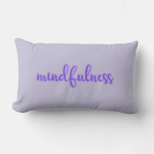 Purple Mindfulness Relax Lumbar Pillow