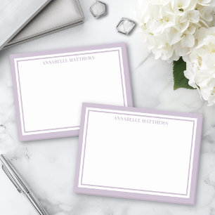 Purple Minimalist Monogram Post-it Notes