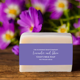 Purple Minimalist Soap Belly Band Invitation Belly Band
