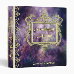 Purple Mist Scrapbook Album Name 1" Ring Binder