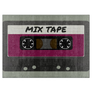 Purple Mix Tape - 80s And 90s Retro Inspired Gift Cutting Board