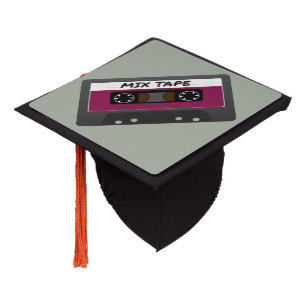 Purple Mix Tape - 80s And 90s Retro Inspired Gift Graduation Cap Topper