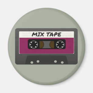 Purple Mix Tape - 80s And 90s Retro Inspired Gift Magnet