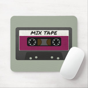 Purple Mix Tape - 80s And 90s Retro Inspired Gift Mouse Pad