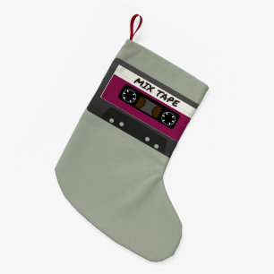 Purple Mix Tape - 80s And 90s Retro Inspired Gift Small Christmas Stocking