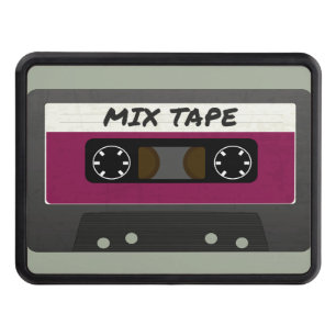 Purple Mix Tape - 80s And 90s Retro Inspired Gift Trailer Hitch Cover