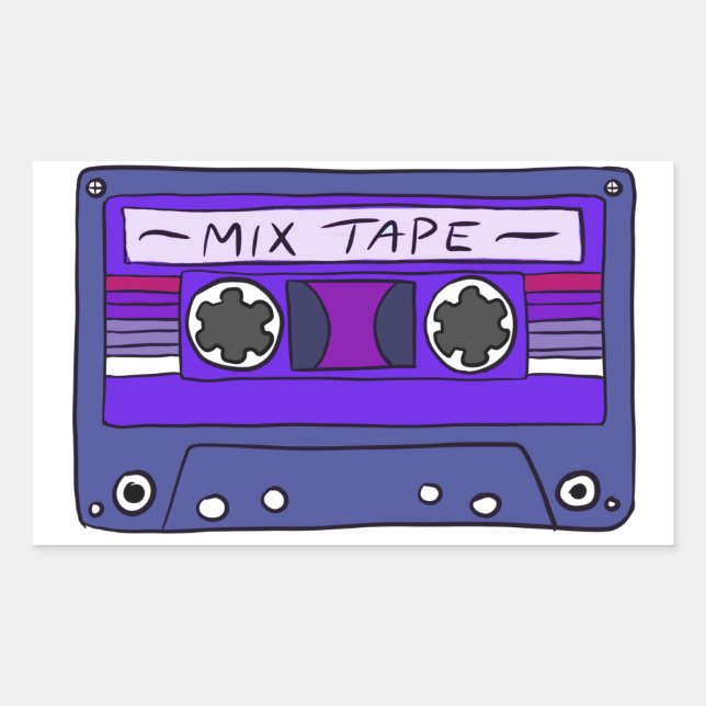 Purple Mix Tape Sticker (Front)