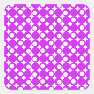Purple Mod Ball Design @ Emporio Moffa Square Sticker