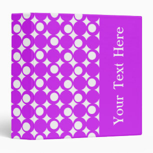 Purple Mod Ball Design with custom text Binder