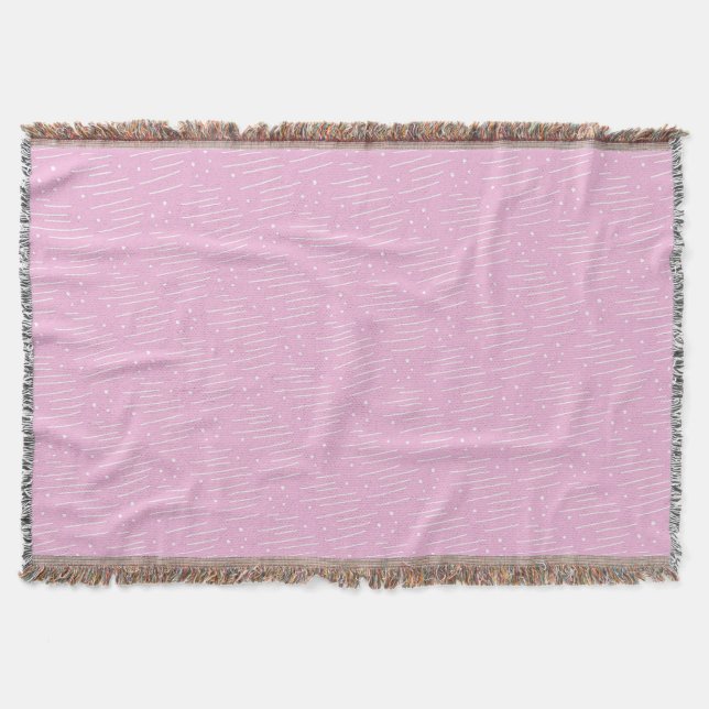 Purple Mod Throw Blanket (Front)