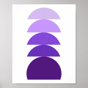 Purple Modern Abstract Poster