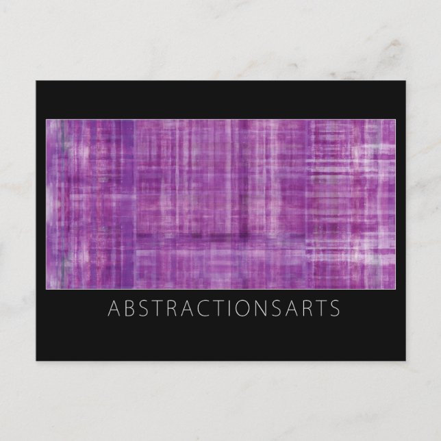 Purple Modern Art Postcard (Front)