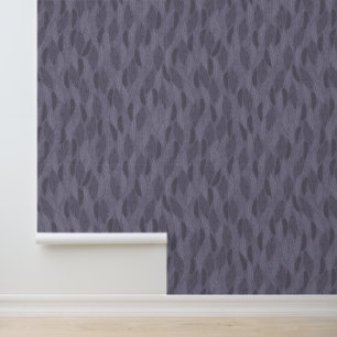 Purple Modern Feathers Pattern Wallpaper