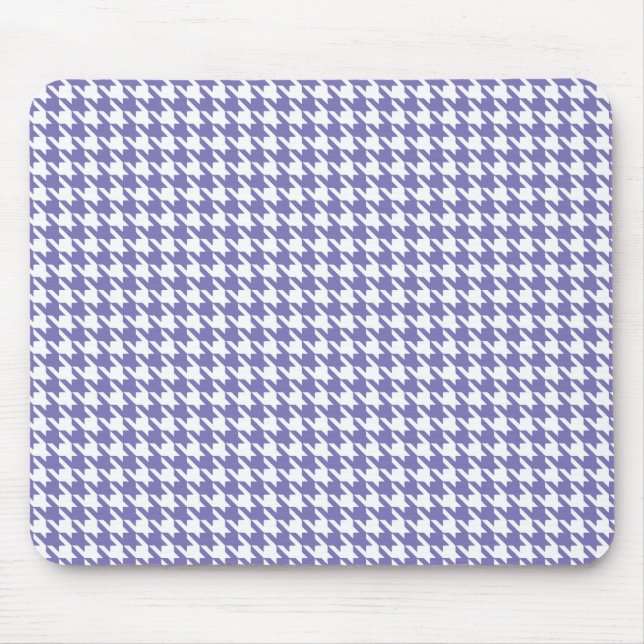 Purple Modern Houndstooth at Emporiomoffa Mouse Pad (Front)
