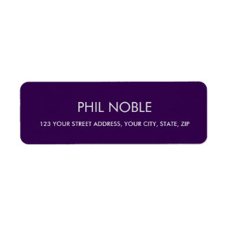 Purple modern simple professional monogram label