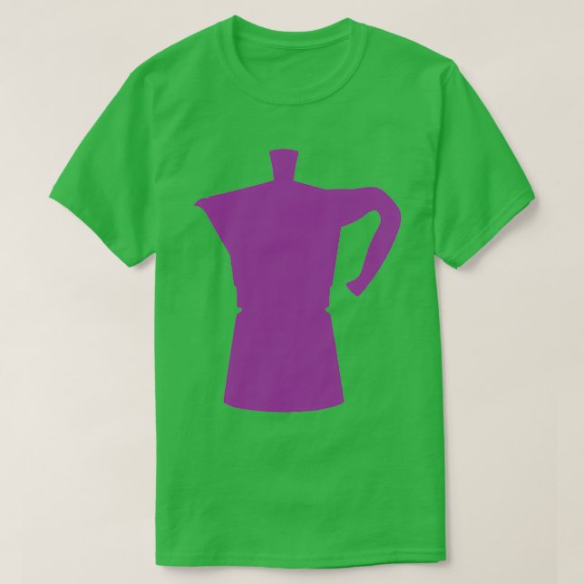 Purple Moka Pot Limited edition design T-Shirt (Design Front)