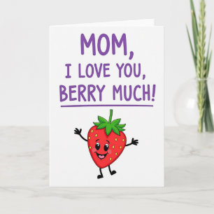 Purple Mom I Love You Card