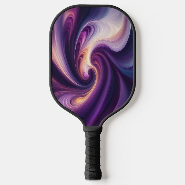 Purple Momentum – Abstract Art Pickleball Paddle (Front)