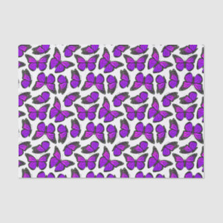 Purple Monarch Butterfly Pattern Tissue Paper