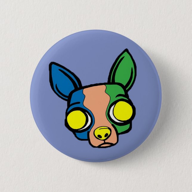 Purple Monk Puppy Button (Front)