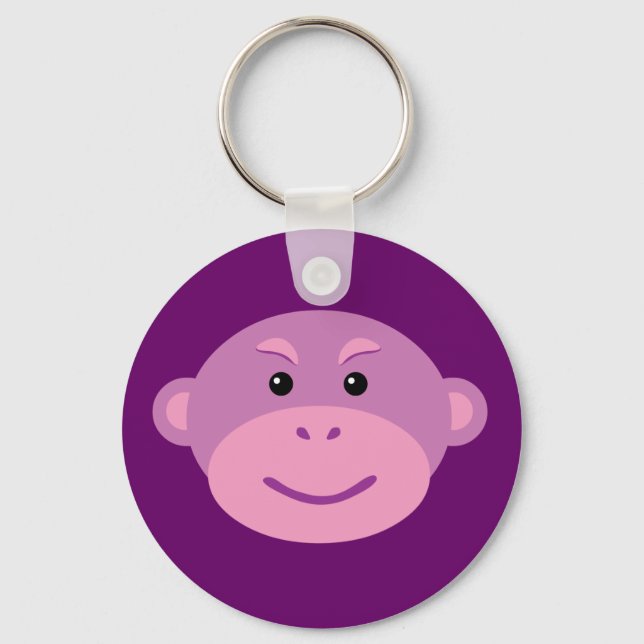 Purple Monkey Keychain (Front)